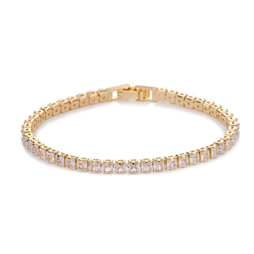 Bracciale Tennis Quadrato | Oro