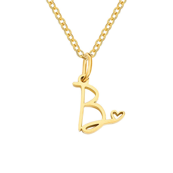 Collana con Iniziale Cuore | Oro