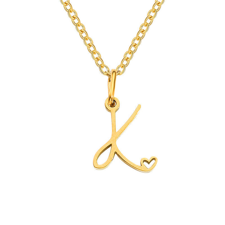 Collana con Iniziale Cuore | Oro