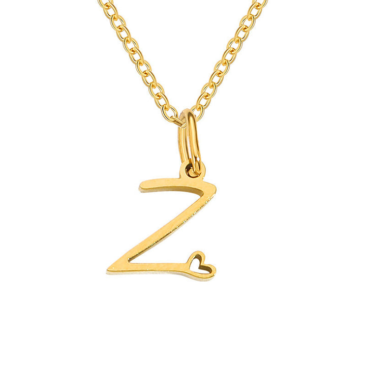 Collana con Iniziale Cuore | Oro