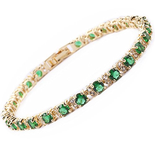 Bracciale Tennis Trio di Smeraldi | Oro