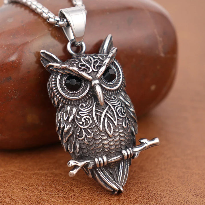 Collana con Pendente Gufo Vintage