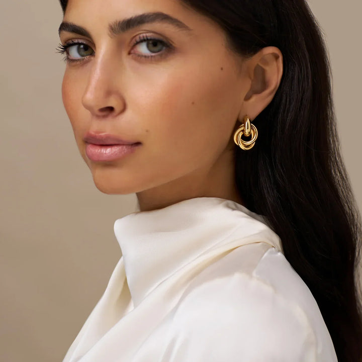 Orecchini Interlocking Statement | Oro