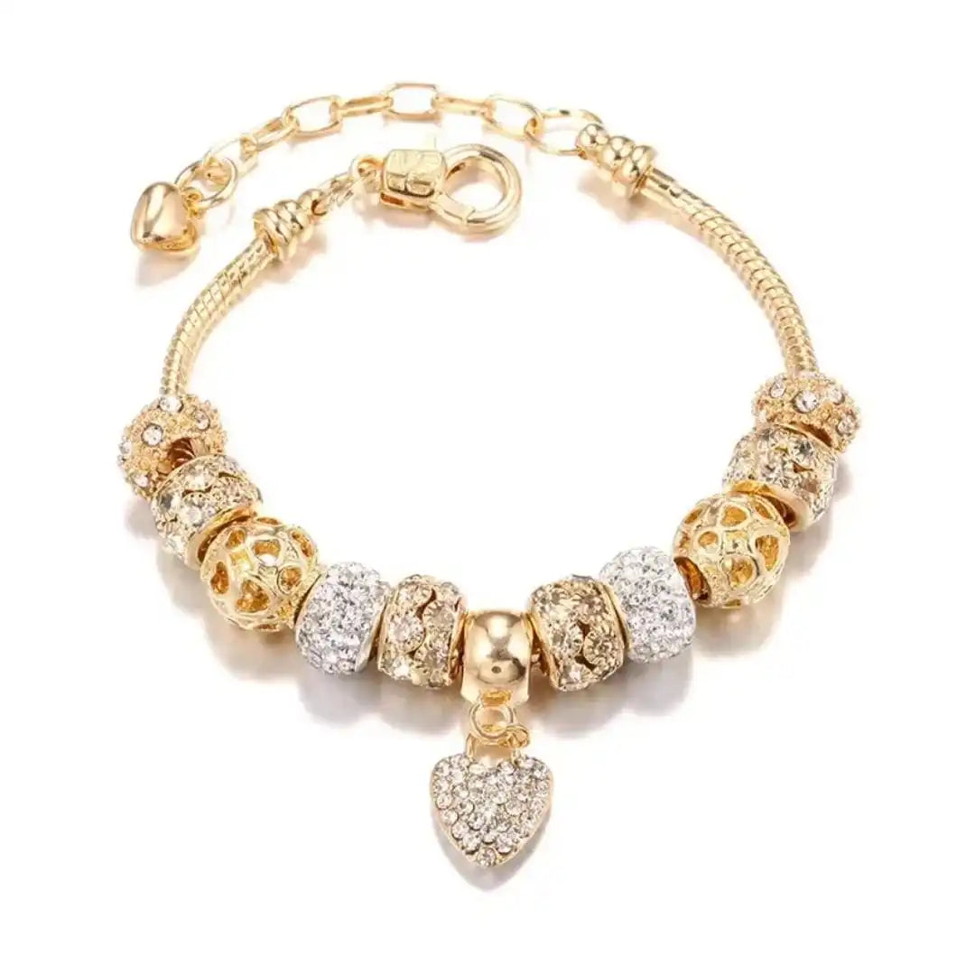 Bracciale a Cuore di Oro Chunky