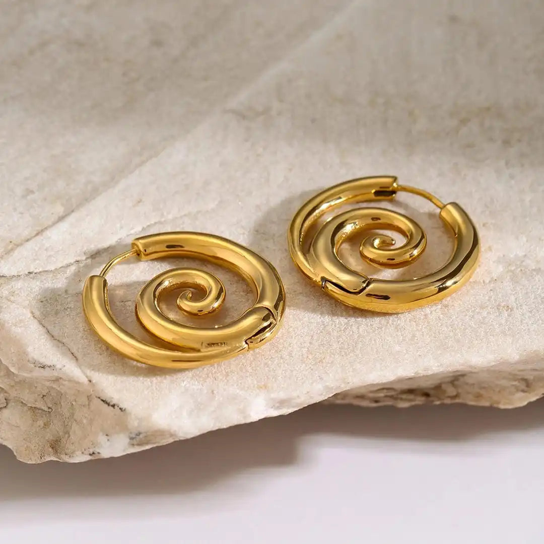 Orecchini Spiralati color oro Senza Tempo