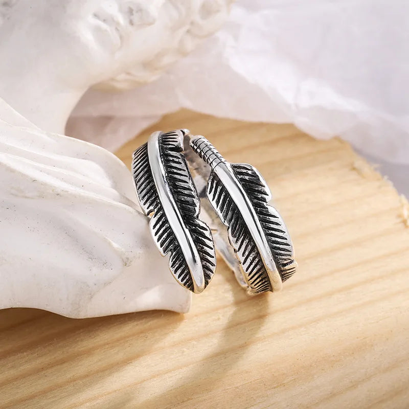 Piuma Di Un Angelo - Anello Memoriale Regolabile