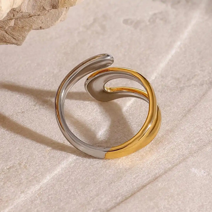 Anello Aperto color oro Senza Tempo
