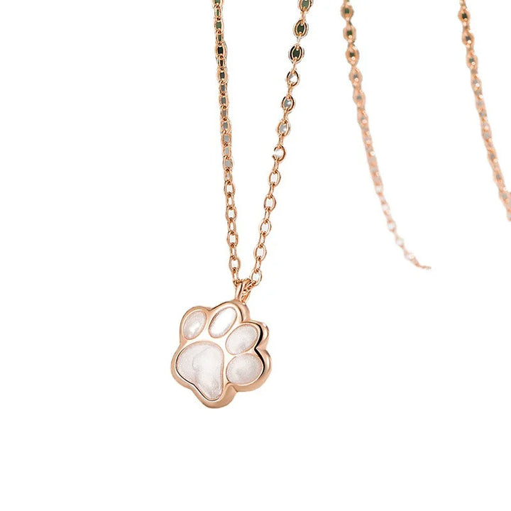 Collana con Ciondolo a Forma di Zampa