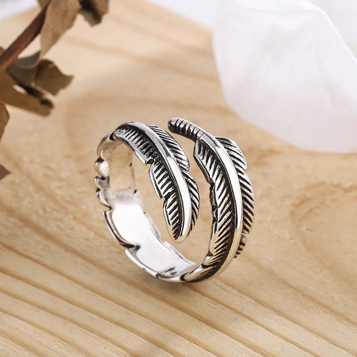 Piuma Di Un Angelo - Anello Memoriale Regolabile