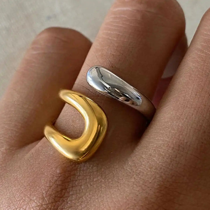 Anello Aperto color oro Senza Tempo