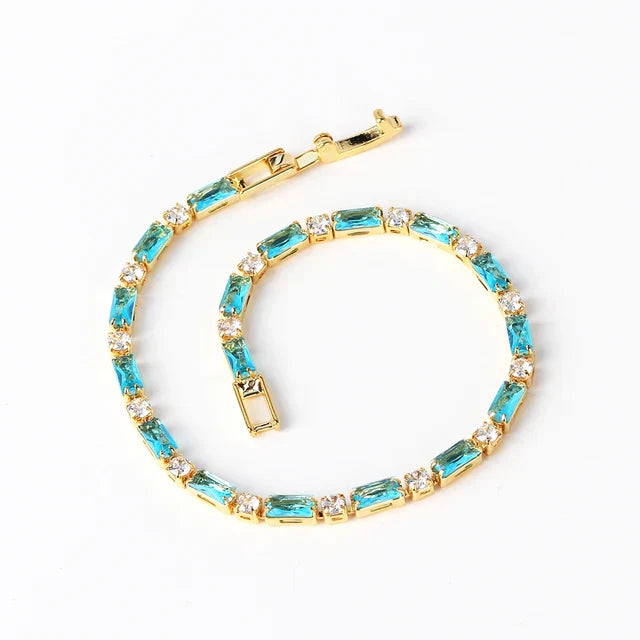Bracciale in Pietra Turchese Naturale | Oro