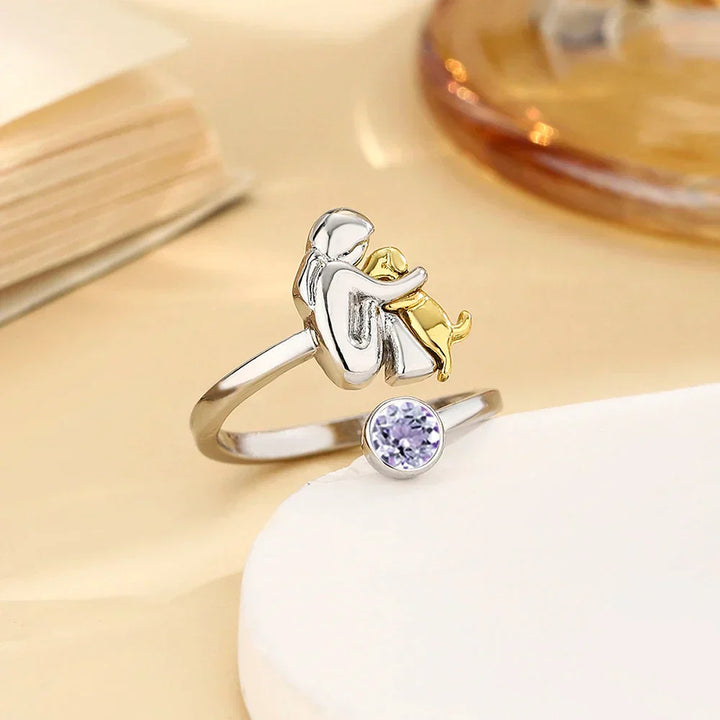 Anello Elegante per Abbraccio con Cane