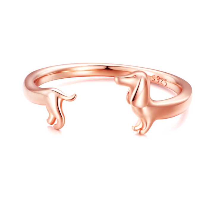 Anello Avvolgente Dachshund - Per Amore del Tuo Cucciolo