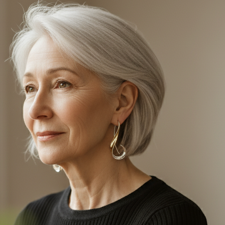 Orecchini Vintage Pendenti color oro