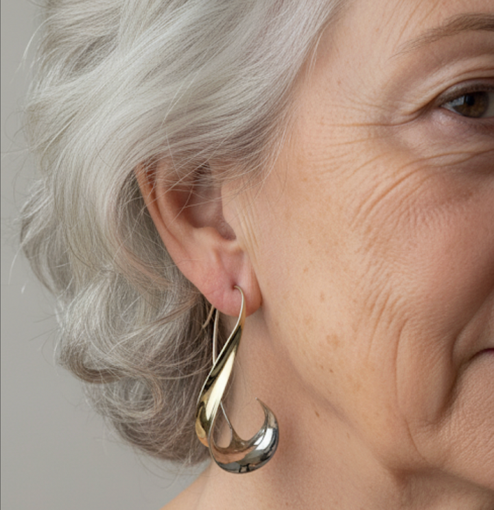 Orecchini Vintage Pendenti color oro