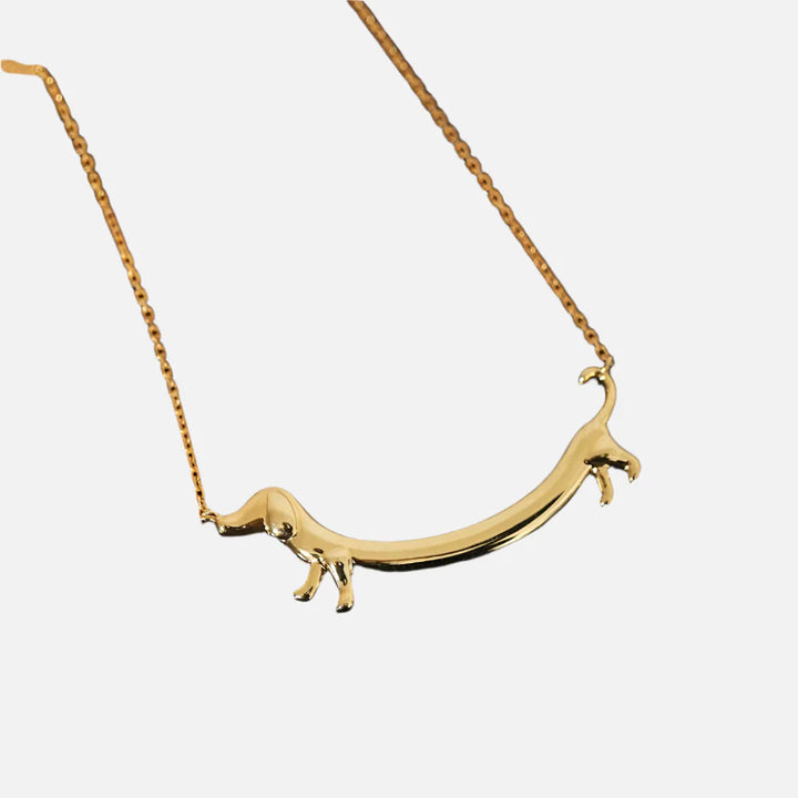 Collana con Dachshund Color Oro