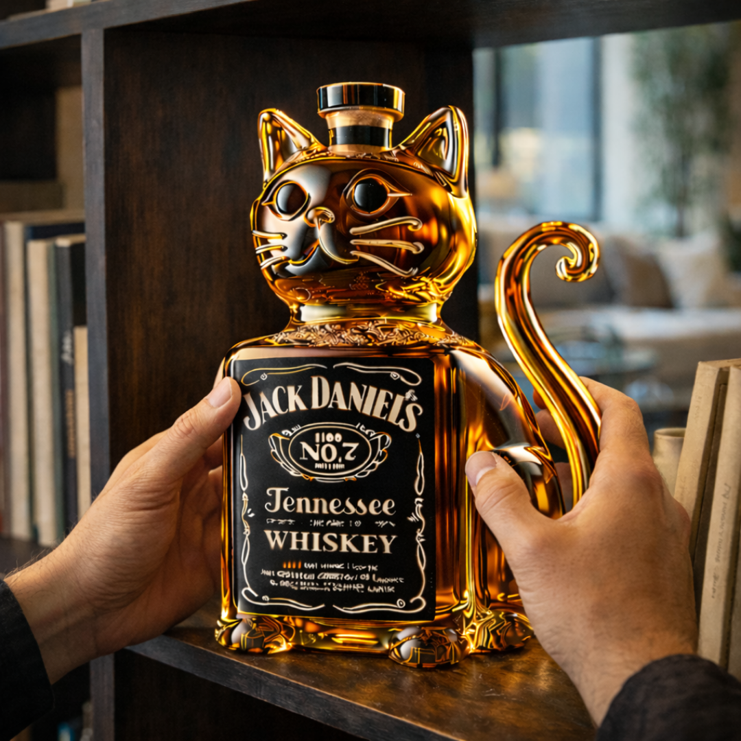 Bottiglia di Whisky - Edizione Gatto