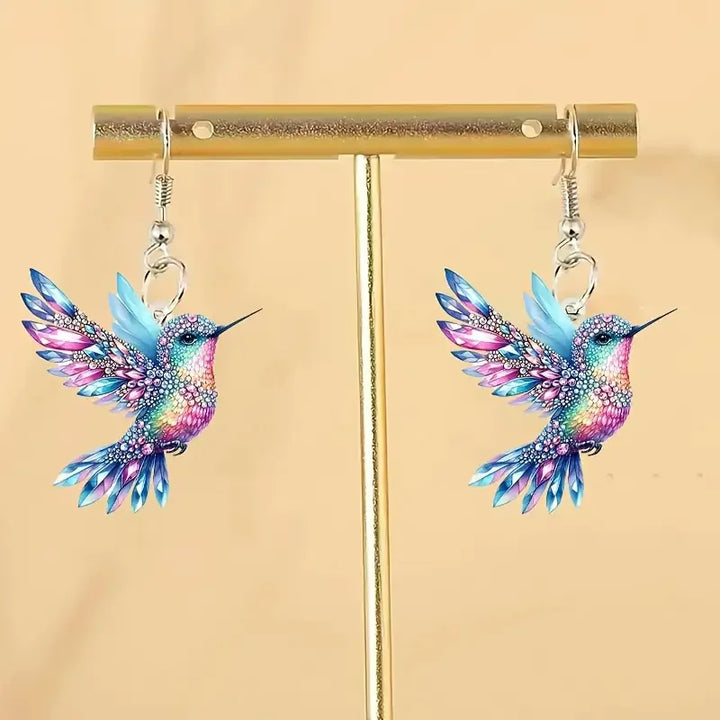 Orecchini a Pendente Colibrì