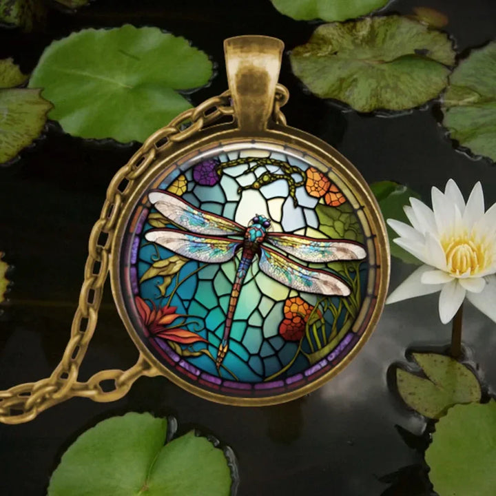 Collana con pendente in vetro Animale Spirito della Foresta