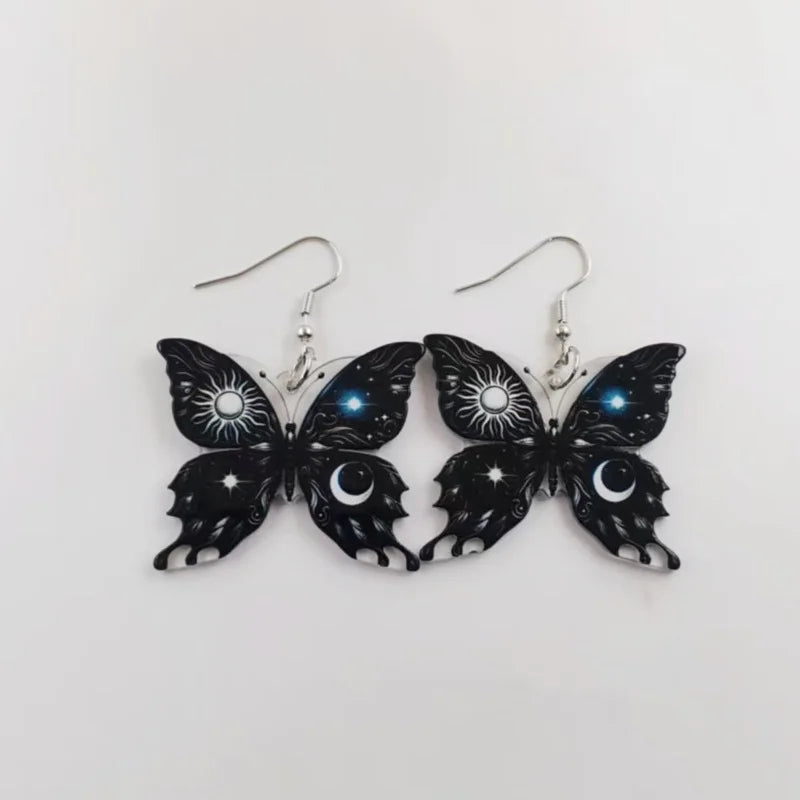 Orecchini Sole Luna Farfalla