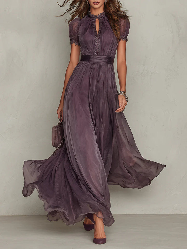 Julie | Abito Lungo In Chiffon