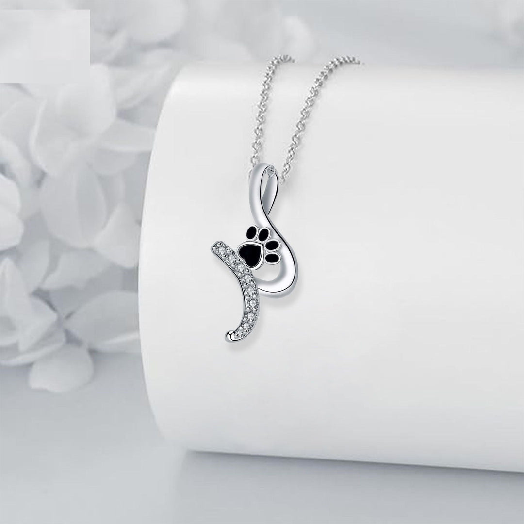 Collana con Pendente a Forma di Zampa