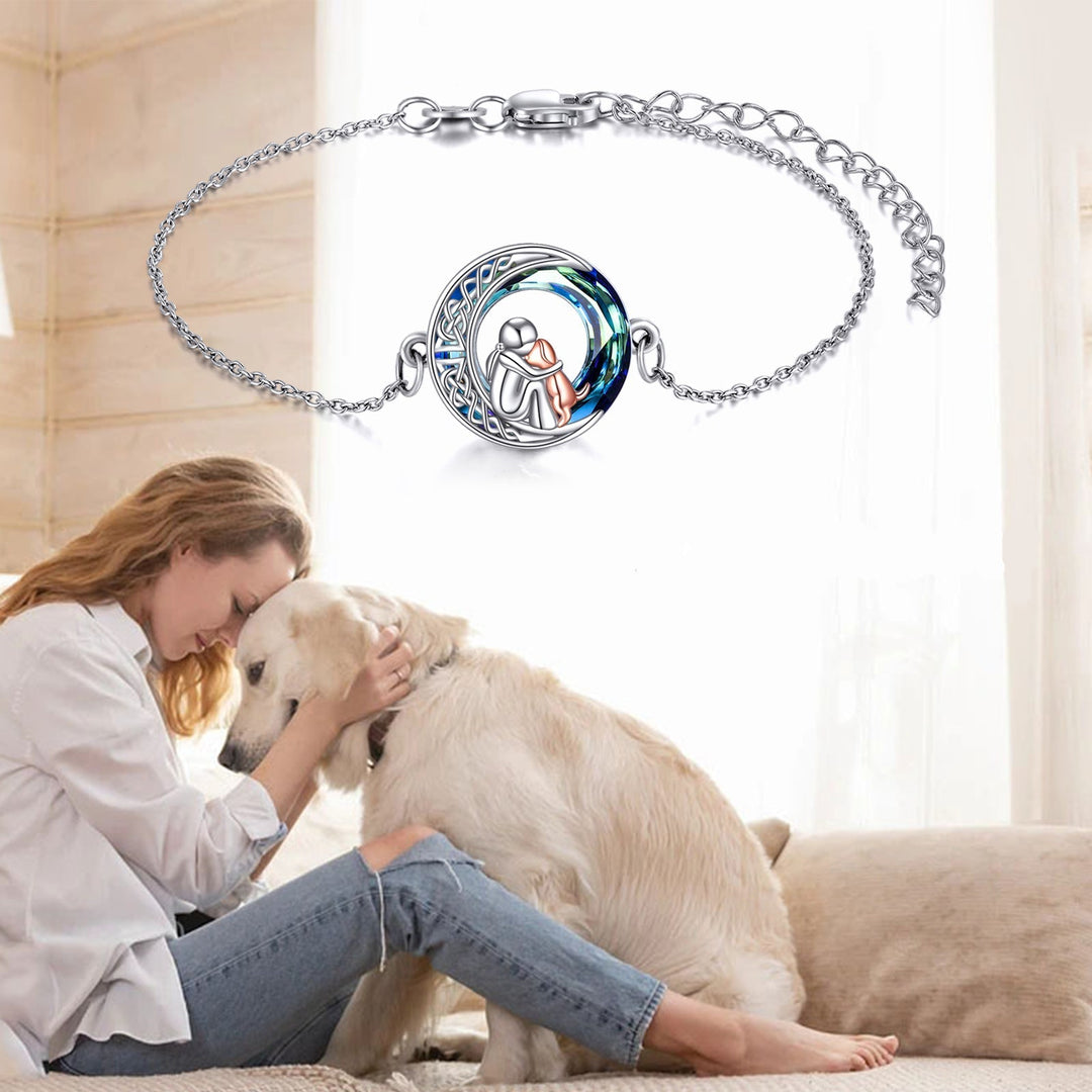 Bracciale con Charm per Cani color argento Regolabile