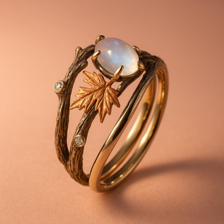 Anello in Pietra Luna Naturale