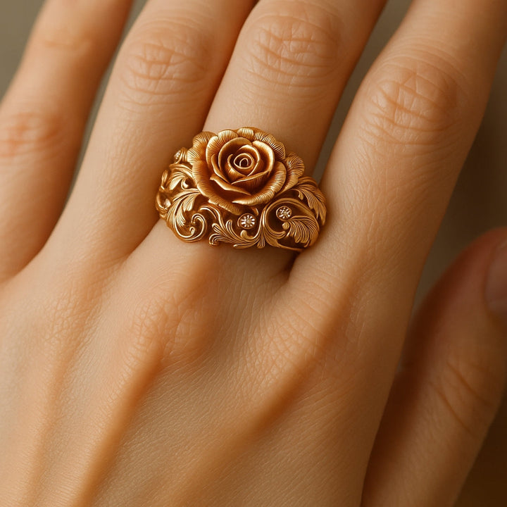 Anello Fiore Dorato