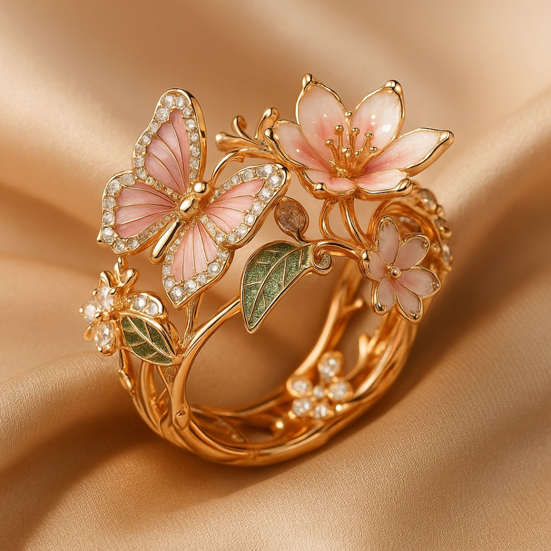 Anello in Zirconia Farfalla Naturale