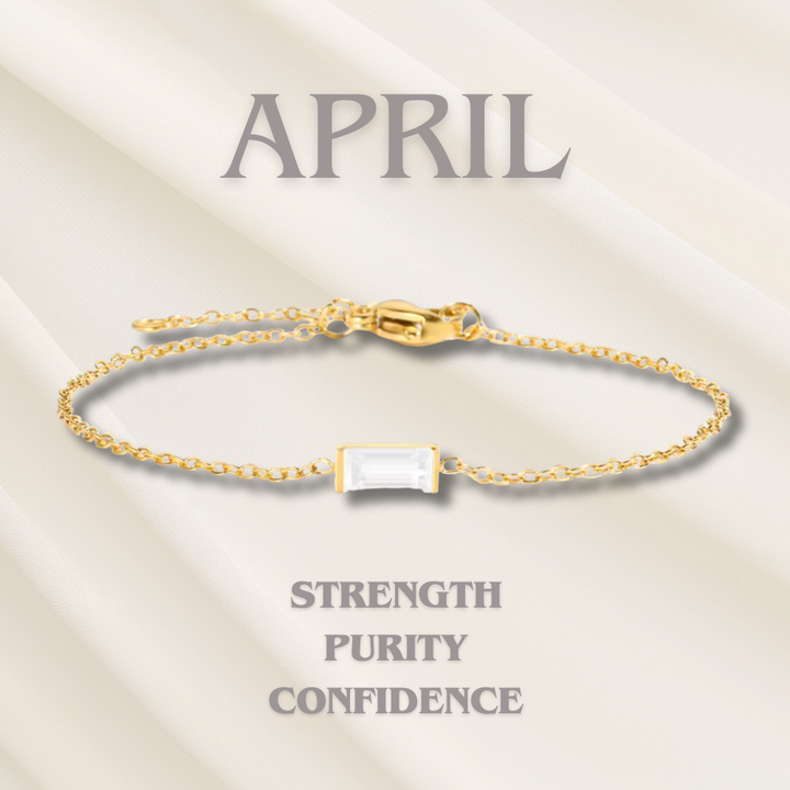 Bracciale con Pietra del Mese di Nascita Heartline