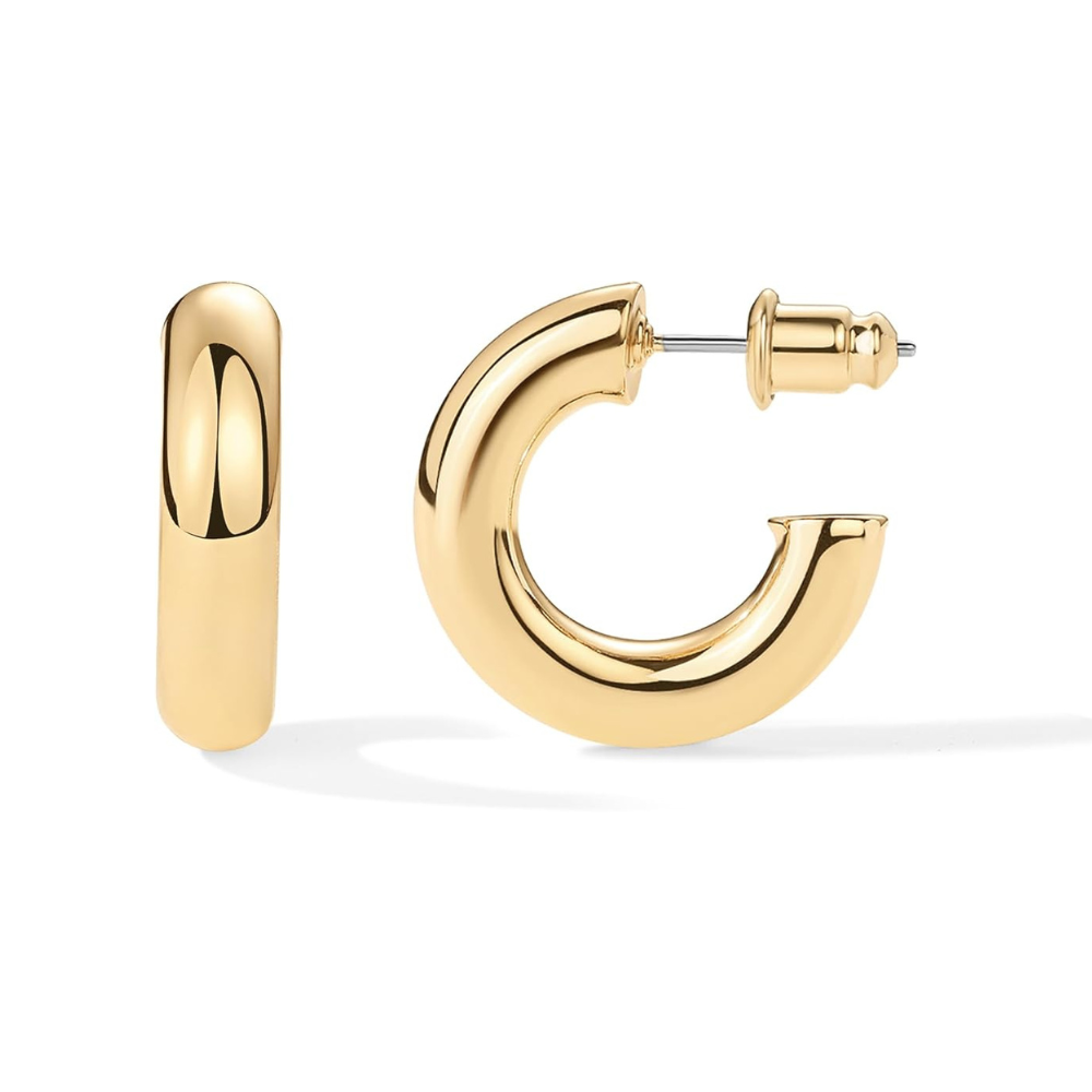 Orecchini a cerchio Stardust | Oro