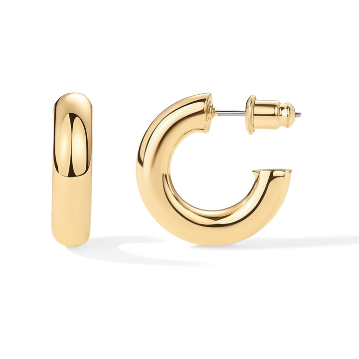 Orecchini a cerchio Stardust | Oro