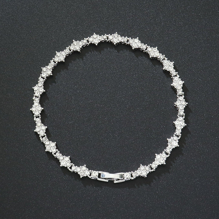 Bracciale Tennis Classico a Cluster | Oro