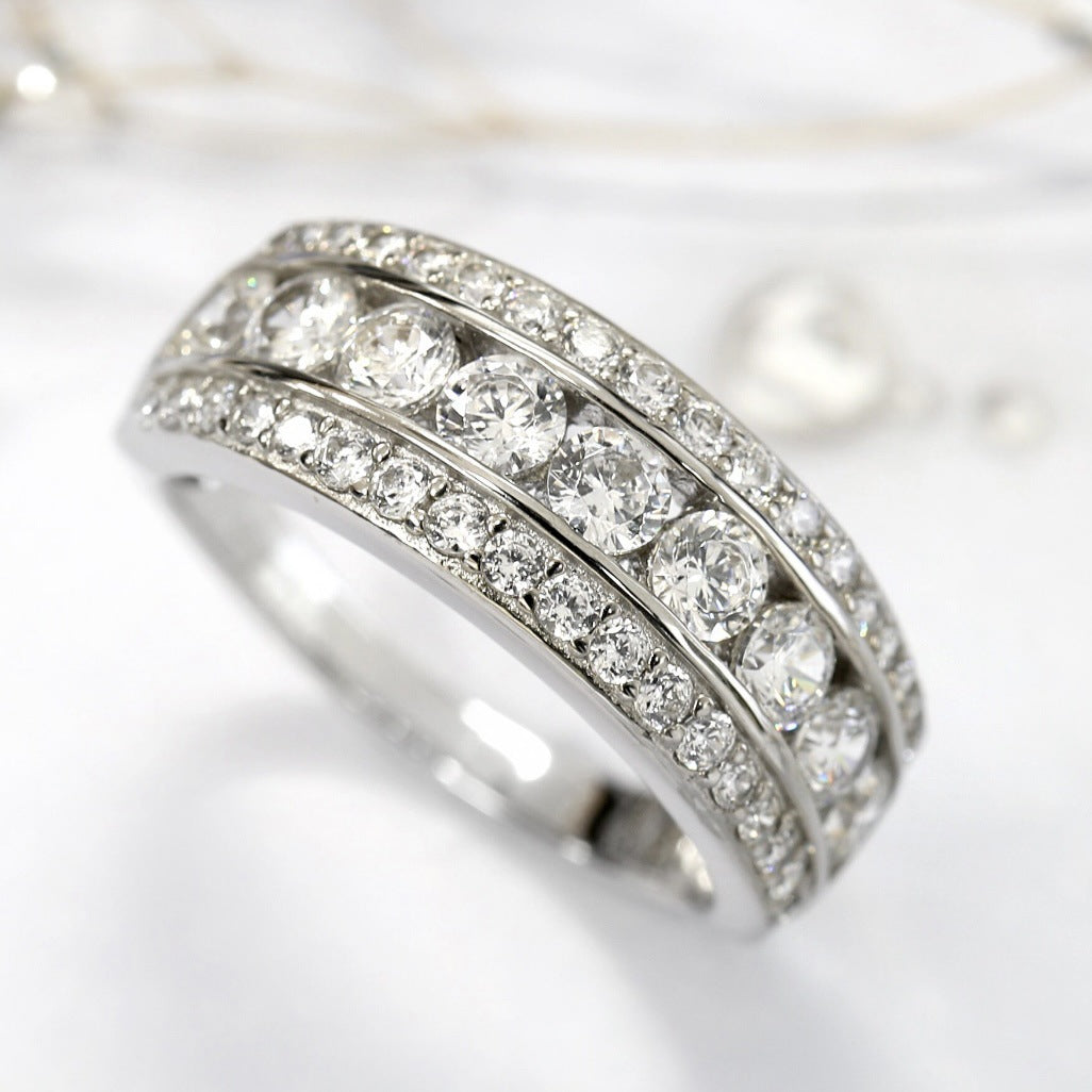 Anello Elegante in Argento con Pietra