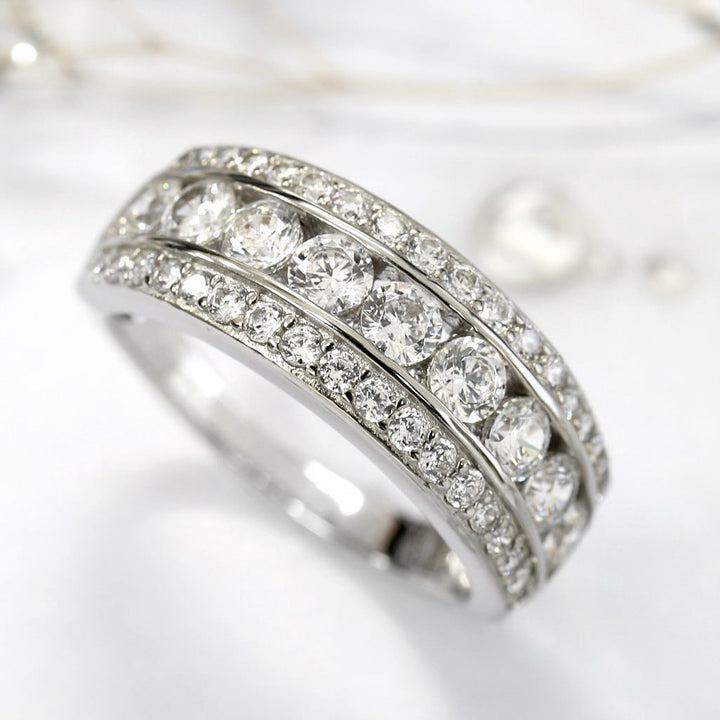 Anello Elegante in Argento con Pietra