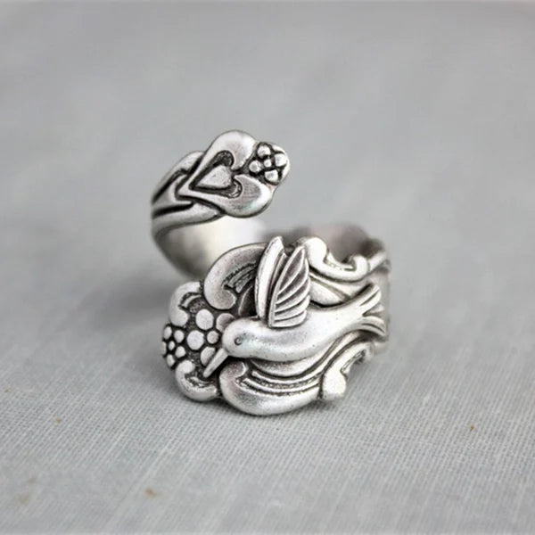 Anello Fiore Colibrì