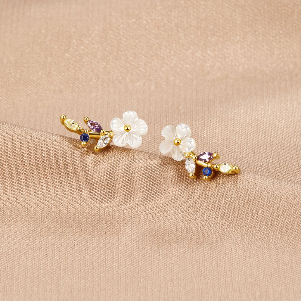 Orecchini Crystal White Blossom