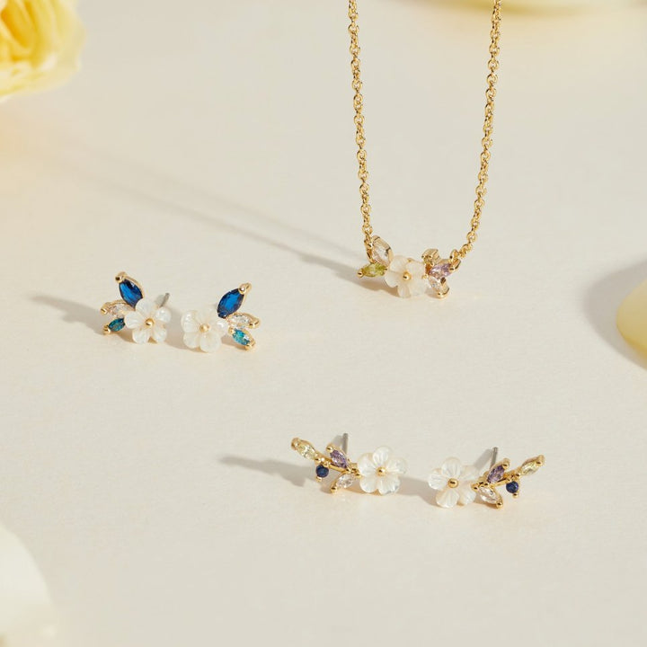 Orecchini Crystal White Blossom