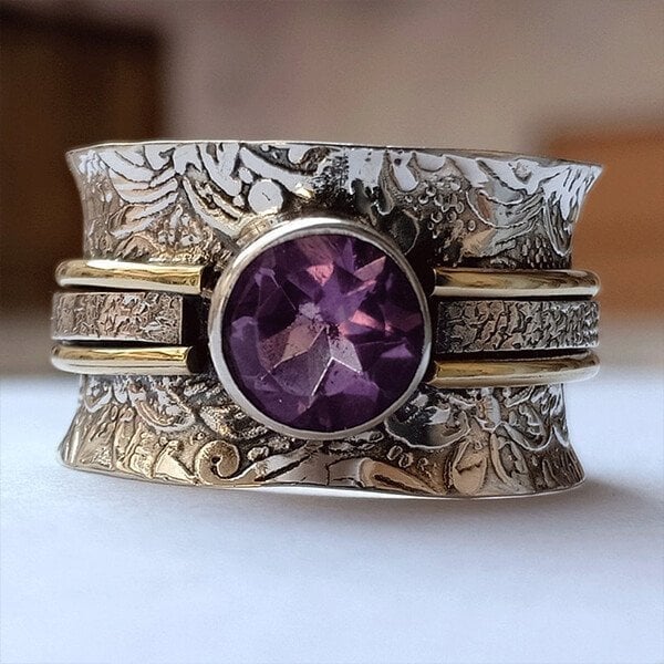 Anello di Meditazione in Cristallo Boemo