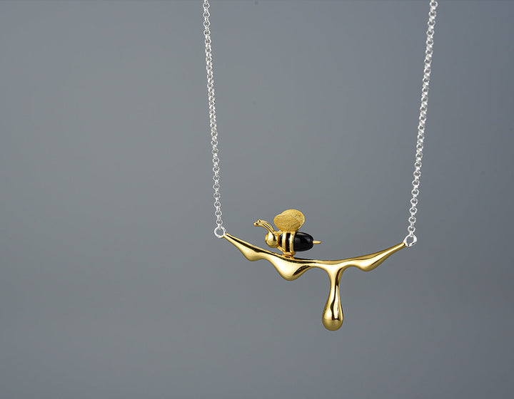 Collana con Miele Gocciolante e Ape