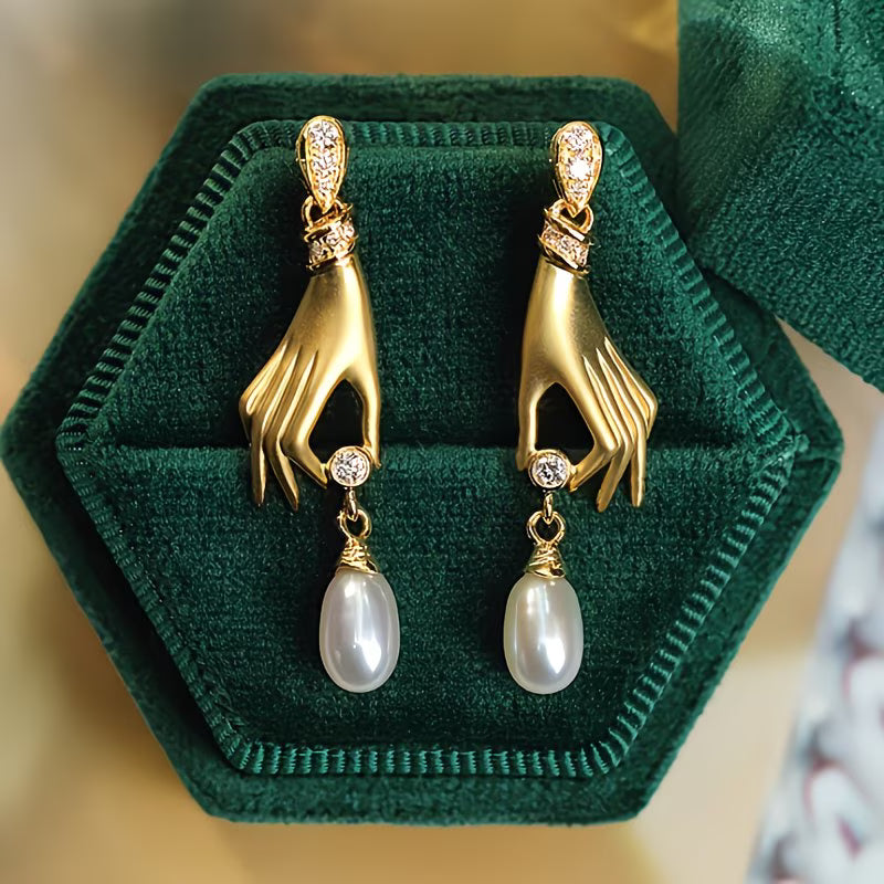 Orecchini a perla Graceful Hand