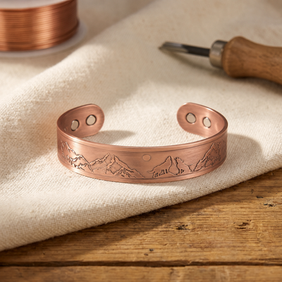 Bracciale in Rame di Lucia & Mila - Lupi Ululanti