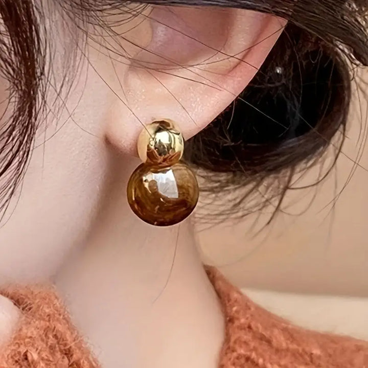 Orecchini a Goccia Aurélie Amber | Oro