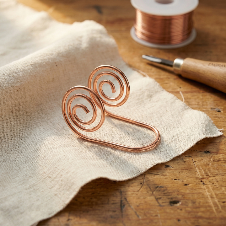 Spirale a Mano in Rame di Lucia & Mila