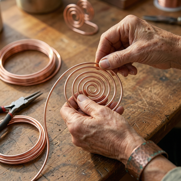 Spirale a Mano in Rame di Lucia & Mila