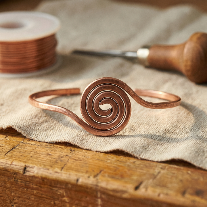 Bracciale alla caviglia in rame di Lucia & Mila