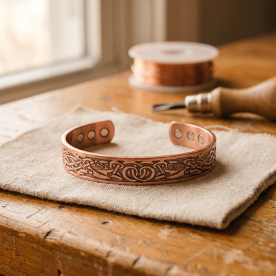 Bracciale in Rame di Lucia & Mila - Sabbia (Muschiato)