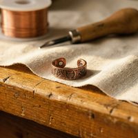 Anello in Rame di Lucia & Mila - Ossidiana