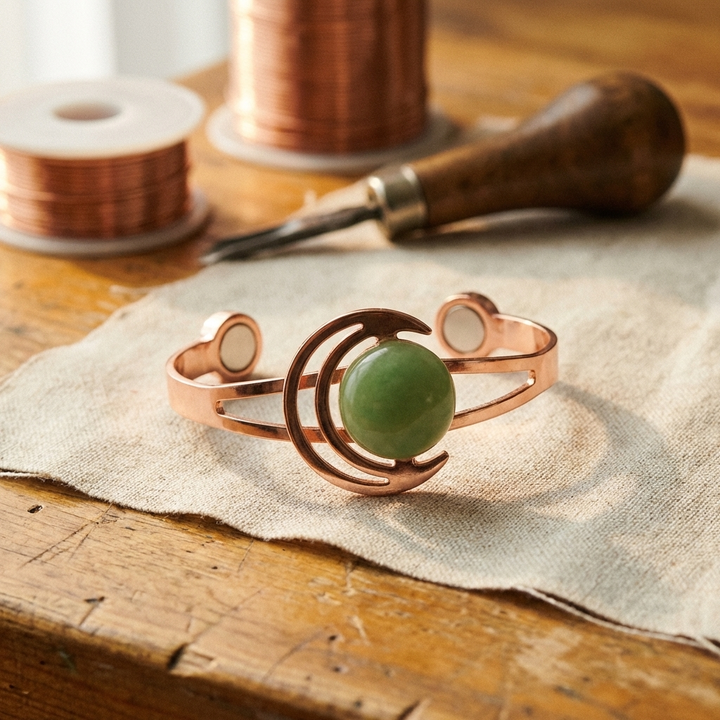 Bracciale in Rame Verde della Sfera di Lucia & Mila